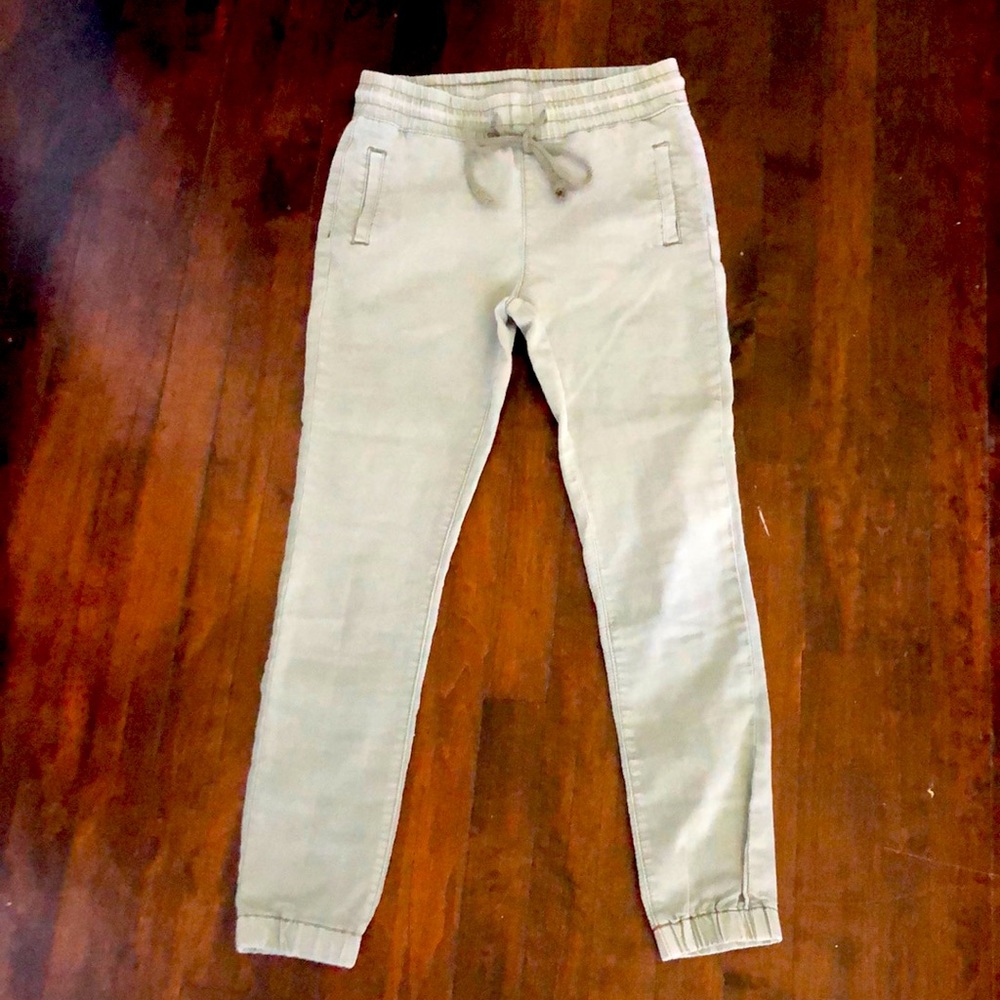 Olive Green Cuffed Joggers